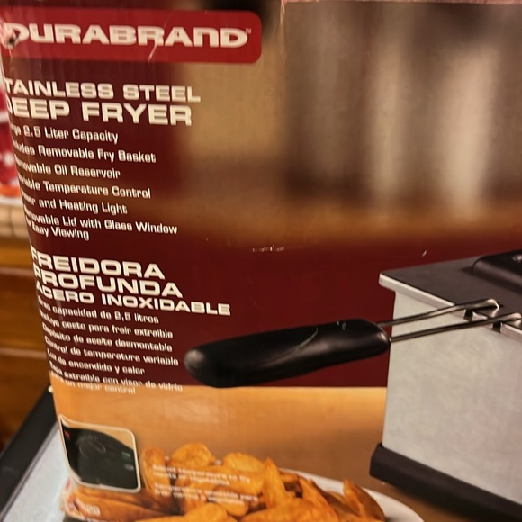 NEW DURABRAND STAINLESS STEEL DEEP FRYER ! - Picture 6 of 8